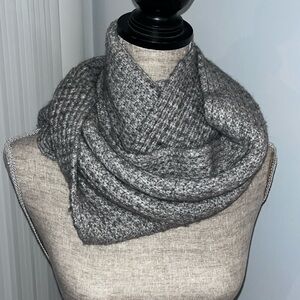 J Crew Gray Infinity Scarf excellent condition Wool Cashmere blend.  Super soft